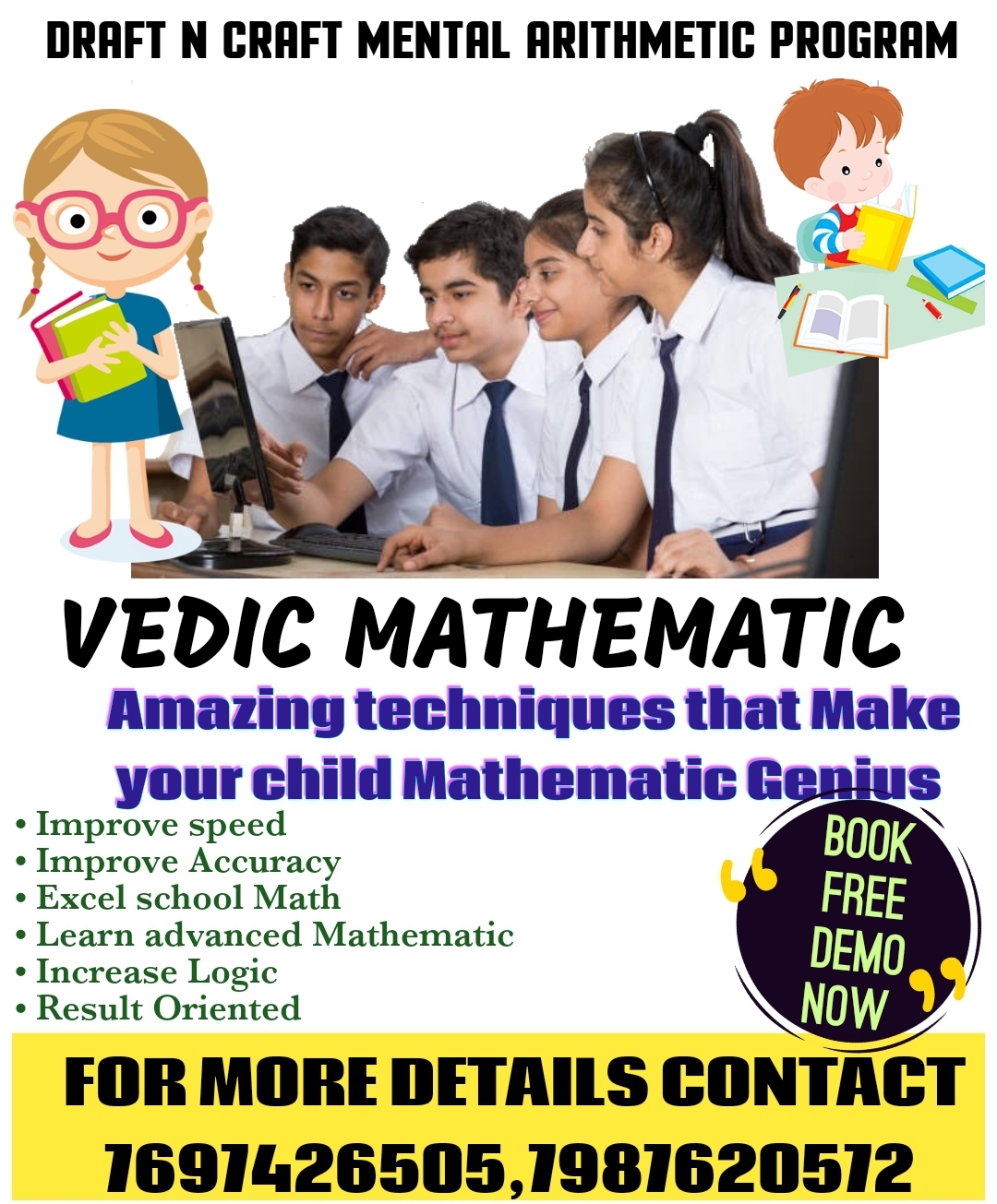 Learn Vedicmath and solve math problem 60 times faster image